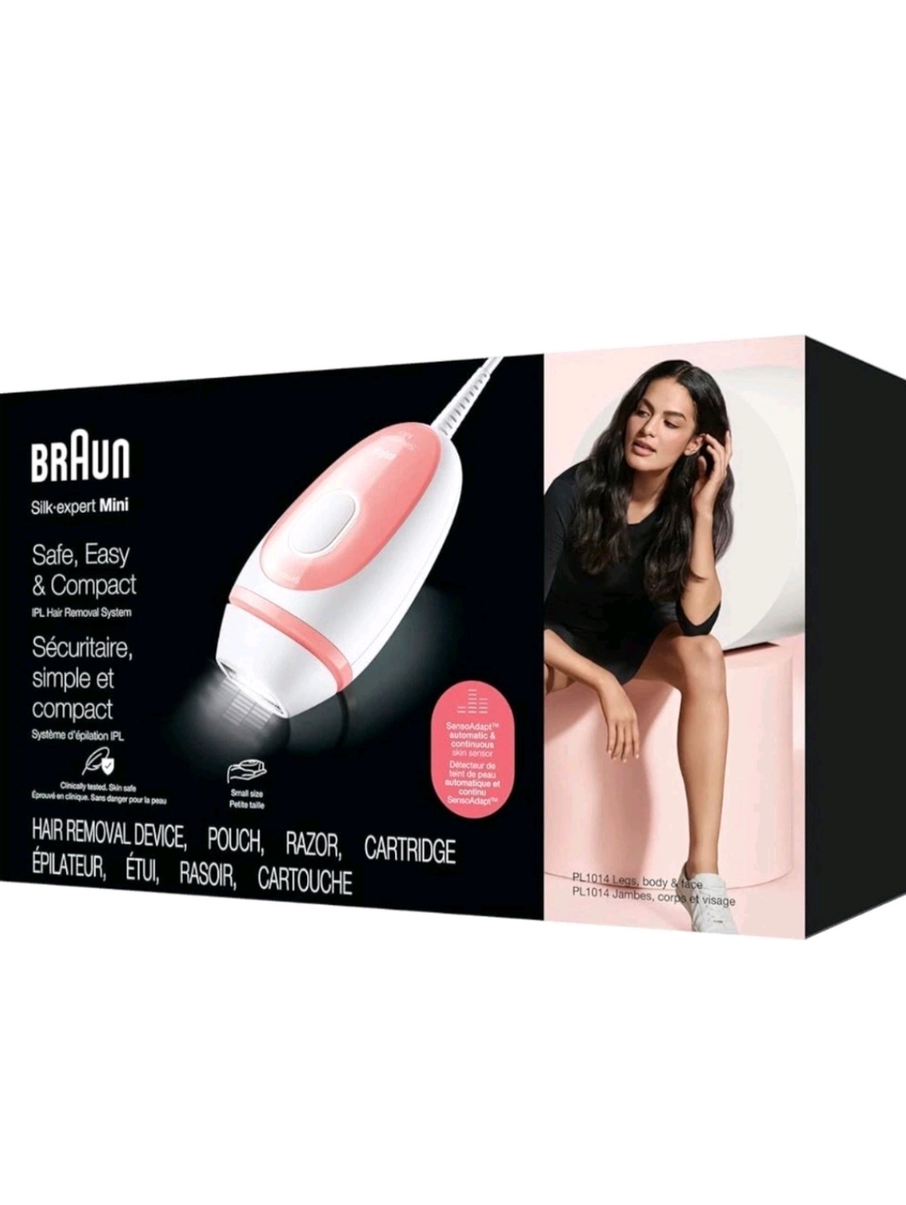 BRAUN Silk-expert Mini IPL Hair Removal Device - Pink.  NEW SEALED BOX!!!
